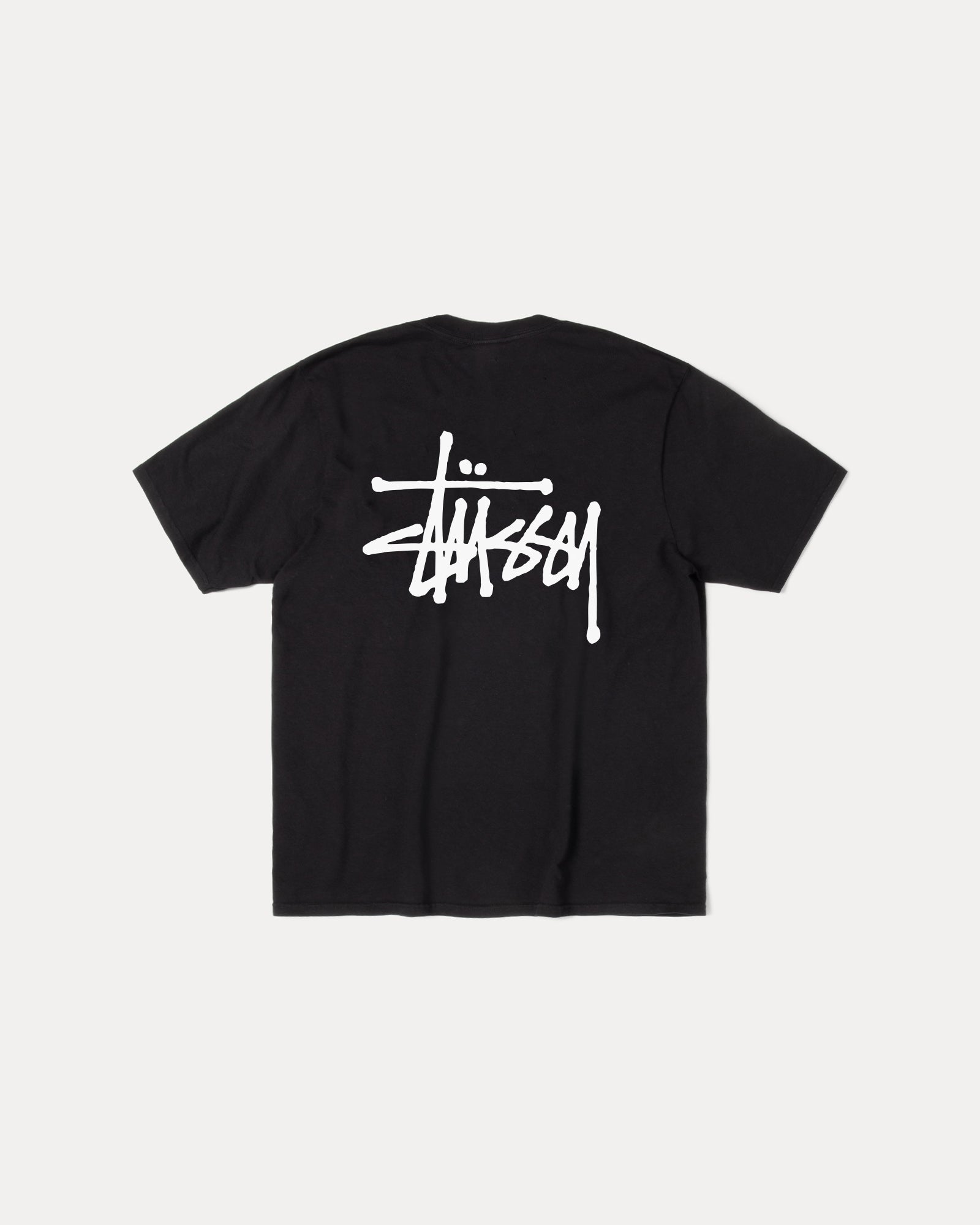 Basic Stussy Pig. Dyed Tee Mens Short Sleeve In Black | hero:main:collection:new-arrivals,shirts,tops-shirts,all,tees,outerwear,denim,knits,accessories,sunglasses,hoodies,sweats,mens-hoodies-sweatshirts,shorts,pants,bottoms