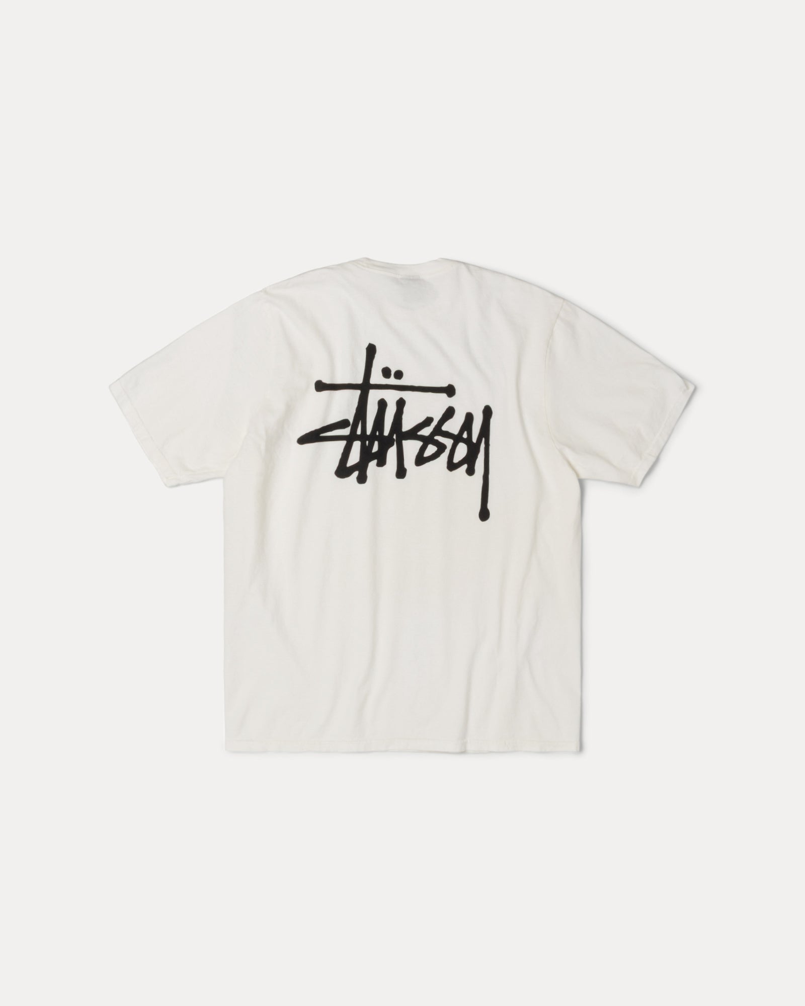 Basic Stussy Pig. Dyed Tee Mens Short Sleeve In Natural | hero:main:collection:new-arrivals,shirts,tops-shirts,all,tees,outerwear,denim,knits,accessories,sunglasses,hoodies,sweats,mens-hoodies-sweatshirts,shorts,pants,bottoms