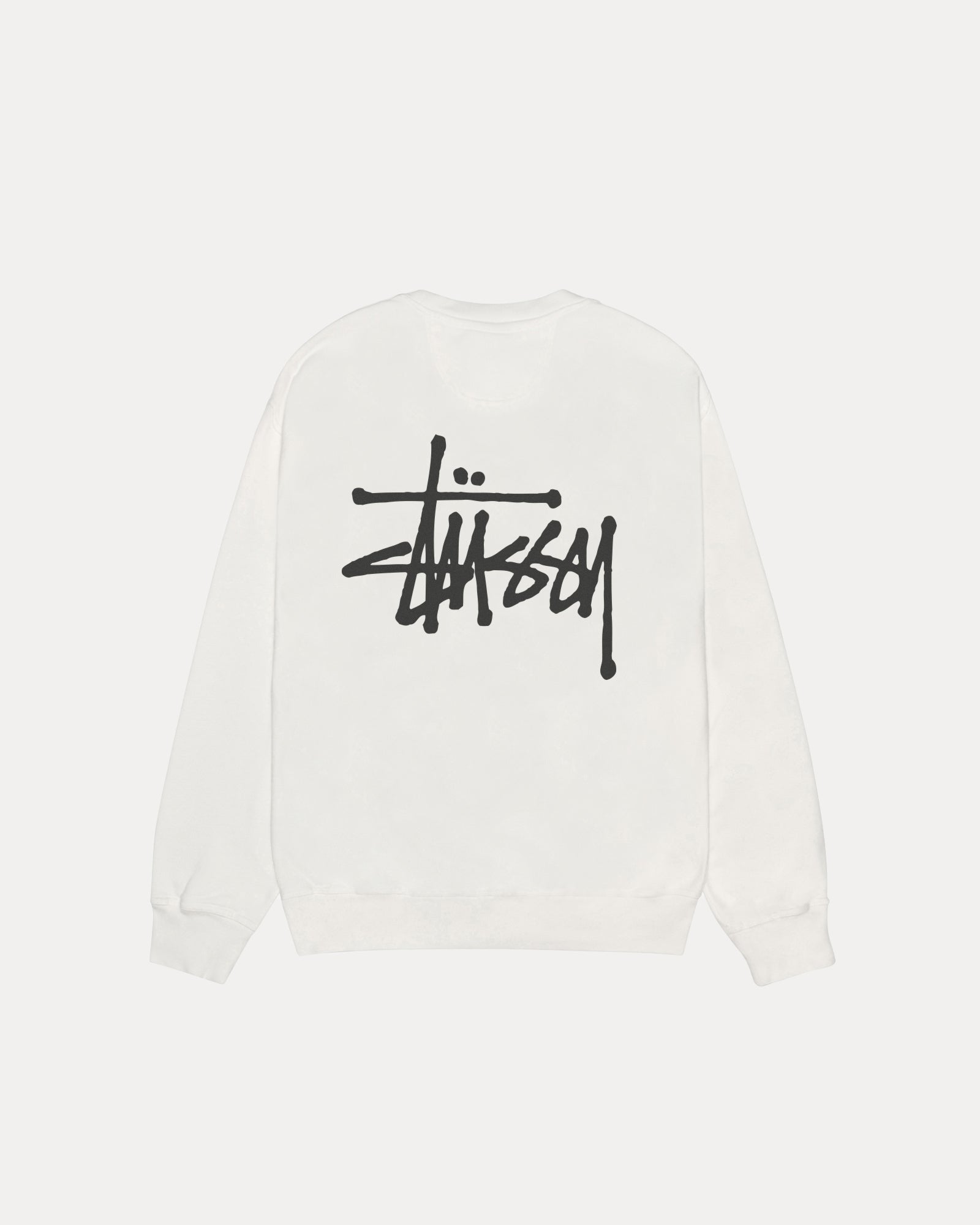 Basic Stussy Pig. Dyed Crew Mens Long Sleeve In Natural | hero:main:collection:new-arrivals,shirts,tops-shirts,all,tees,outerwear,denim,knits,accessories,sunglasses,hoodies,sweats,mens-hoodies-sweatshirts,shorts,pants,bottoms