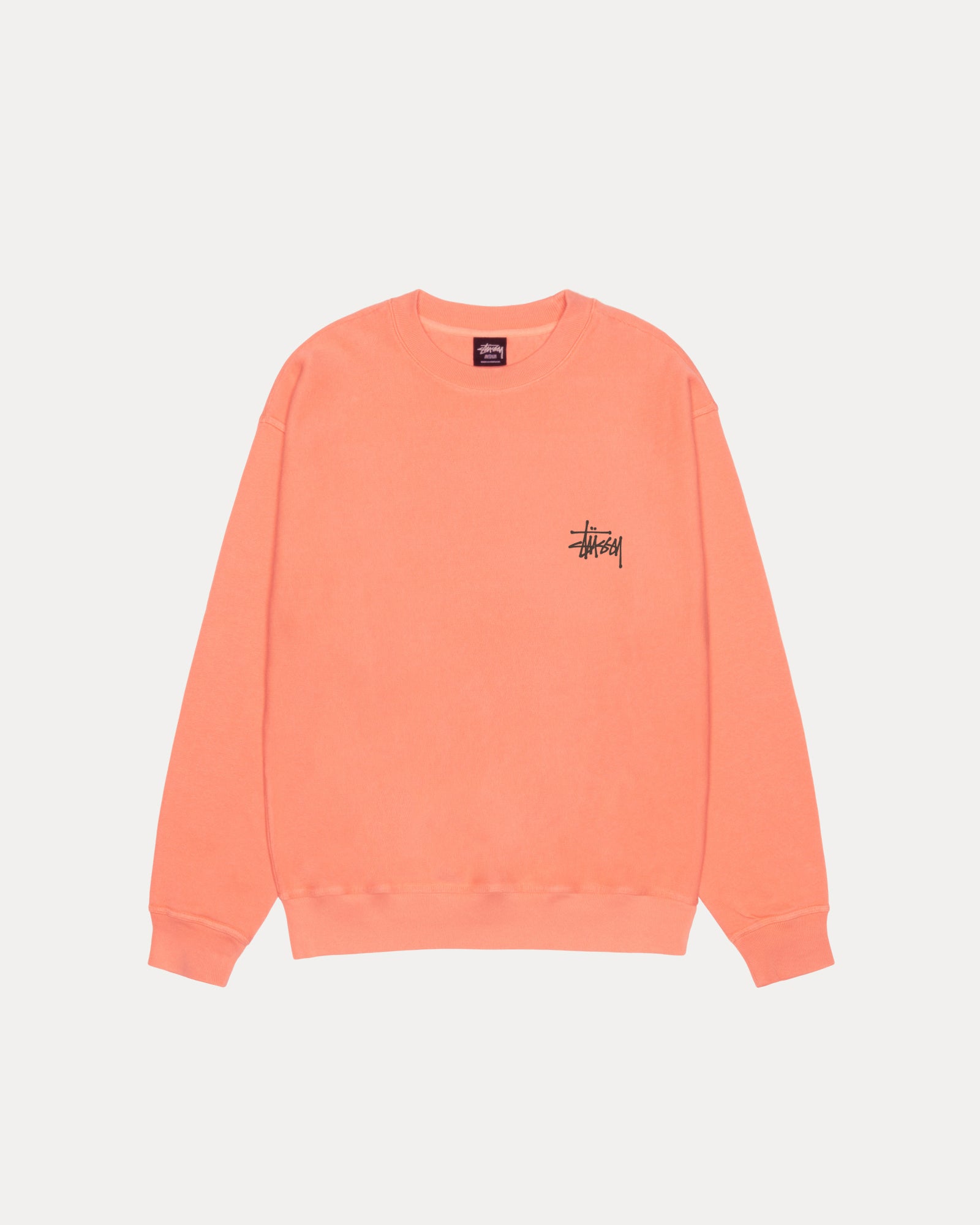 BASIC STÜSSY CREW PIGMENT DYED